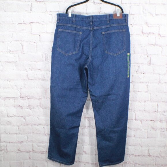LL Bean Double L Jeans Relaxed Fit Straight Leg Cotton Stonewashed 42x32 - Picture 10 of 11